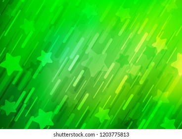 Light Green vector layout with flat lines. Shining colored illustration with narrow lines. The pattern can be used for busines ad, booklets, leaflets