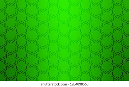 Light Green vector layout with flat lines. Decorative shining illustration with lines on abstract template. Pattern for your busines websites.