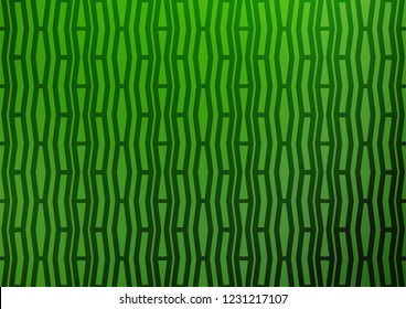 Light Green vector layout with flat lines. Lines on blurred abstract background with gradient. The pattern can be used for busines ad, booklets, leaflets