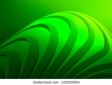Light Green vector layout with flat lines. Decorative shining illustration with lines on abstract template. Smart design for your business advert.