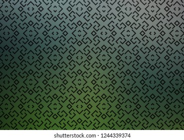 Light Green vector layout with flat lines. Decorative shining illustration with lines on abstract template. Best design for your ad, poster, banner.