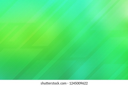Light Green vector layout with flat lines. Lines on blurred abstract background with gradient. Template for your beautiful backgrounds.