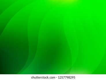 Light Green vector layout with flat lines. Lines on blurred abstract background with gradient. Smart design for your business advert.
