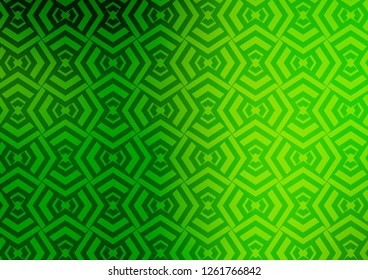 Light Green vector layout with flat lines. Lines on blurred abstract background with gradient. Pattern for websites, landing pages.