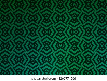 Light Green vector layout with flat lines. Lines on blurred abstract background with gradient. Best design for your ad, poster, banner.