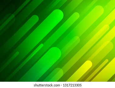 Light Green vector layout with flat lines. Glitter abstract illustration with colored sticks. The pattern can be used as ads, poster, banner for commercial.