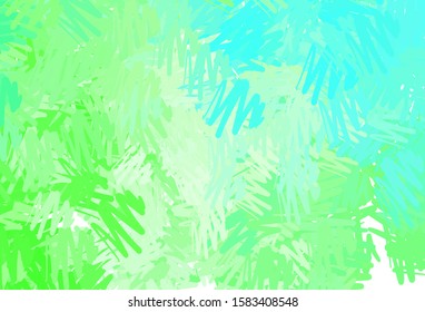Light Green vector layout with flat lines. Shining colored illustration with sharp stripes. Pattern for ads, posters, banners.
