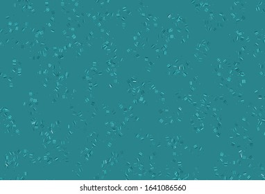 Light Green vector layout with flat lines, dots. Colorful shining illustration with lines on abstract template. Pattern for ads, posters, banners.