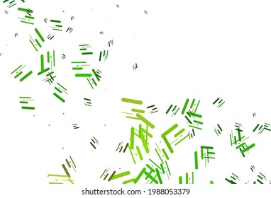 Light Green vector layout with flat lines. Decorative shining illustration with lines on abstract template. Best design for your ad, poster, banner.