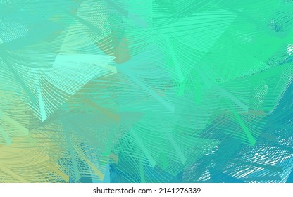 Light Green vector layout with flat lines. Shining colored illustration with sharp stripes. Pattern for your busines websites.