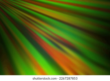 Light Green vector layout with flat lines. Lines on blurred abstract background with gradient. Smart design for your business advert.