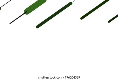 Light Green vector layout with flat lines. Blurred decorative design in simple style with lines. Best design for your ad, poster, banner.
