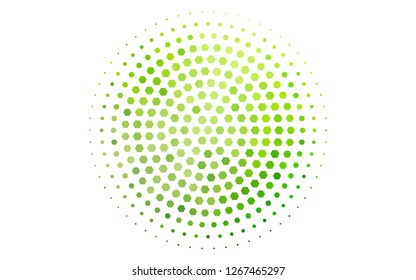 Light Green vector layout with hexagonal shapes. Abstract illustration with colorful hexagons. New template for your brand book.