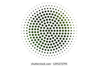 Light Green vector layout with hexagonal shapes. Abstract illustration with colorful hexagons. Beautiful design for your business advert.
