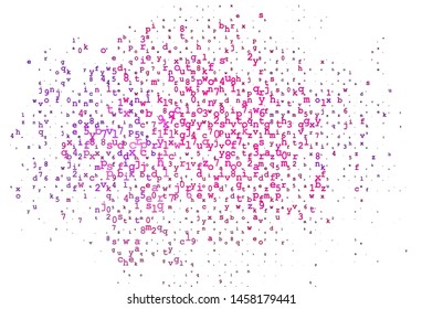 Light Green vector layout with latin alphabet. Abstract illustration with colored latin alphabet. Best design for your ad, poster, banner of college.