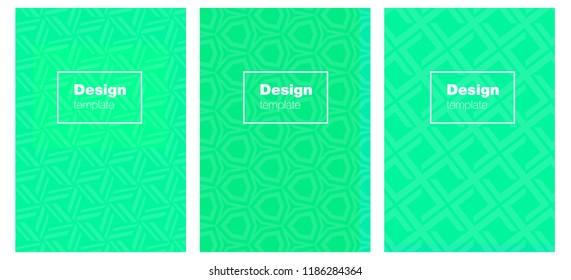 Light Green vector layout for Leaflets. Modern abstract design concept with colorful gradient. Pattern notebooks, journals.