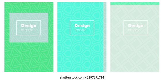 Light Green vector layout for Leaflets. Glitter abstract design concept with text box. Completely new template books.