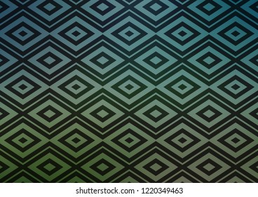 Light Green vector layout with lines, rectangle. Colorful illustration with lines, cubes on abstract template. Pattern for ads, posters, banners.