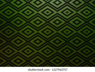 Light Green vector layout with lines, rectangle. Colorful illustration with lines, cubes on abstract template. Backdrop for TV commercials.