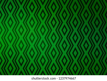 Light Green vector layout with lines, rectangle. Colorful decorative design in simple style with lines, rhombuses. Pattern for business booklets, leaflets.