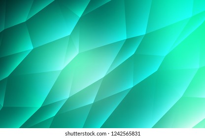 Light Green vector layout with lines, triangles. Abstract gradient illustration with triangles. Pattern can be used for websites.