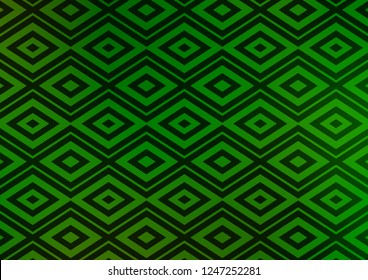 Light Green vector layout with lines, rectangle. Colorful illustration with lines, cubes on abstract template. Pattern for business booklets, leaflets.