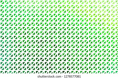 Light Green vector layout with lines, triangles. Beautiful illustration with triangles in nature style. Pattern can be used for websites.