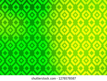 Light Green vector layout with lines, rectangles. Rectangles on abstract background with colorful gradient. Pattern can be used for websites.