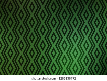 Light Green vector layout with lines, rectangle. Colorful decorative design in simple style with lines, rhombuses. Pattern for business booklets, leaflets.