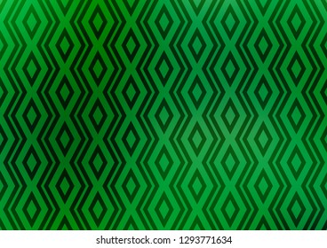 Light Green vector layout with lines, rectangle. Colorful decorative design in simple style with lines, rhombuses. Pattern for websites, landing pages.