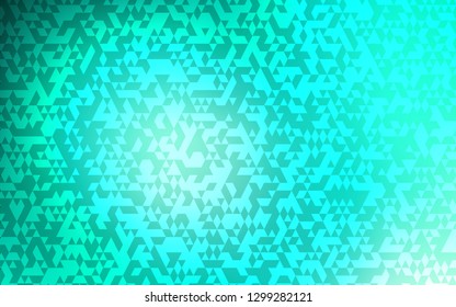 Light Green vector layout with lines, triangles. Modern abstract illustration with colorful triangles. Pattern can be used for websites.