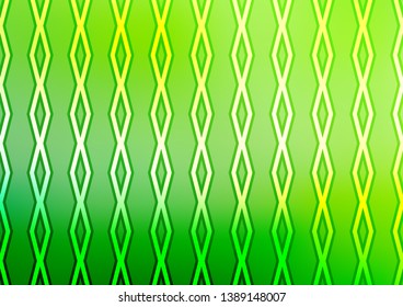 Light Green vector layout with lines, rectangle. Colorful lines, squares on abstract background with gradient. Smart design for your business advert.