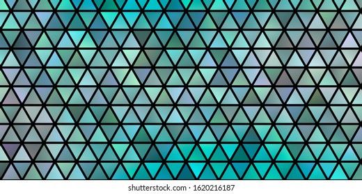 Light Green vector layout with lines, triangles. Glitter abstract illustration with triangular shapes. Pattern for commercials.