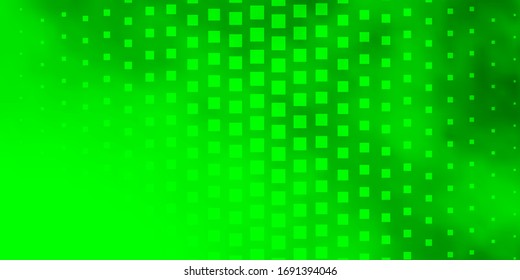 Diseño vectorial verde claro con líneas, rectángulos. Ilustración con un conjunto de rectángulos de degradado. Patrón para sitios web, páginas de inicio.