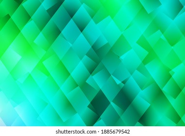 Light Green vector layout with lines, rectangles. Decorative design in abstract style with rectangles. Best design for your ad, poster, banner.