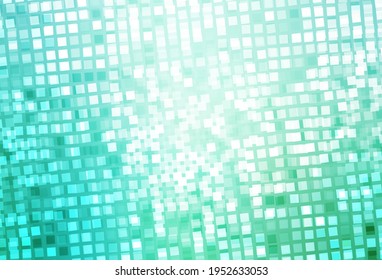 Diseño vectorial de color verde claro con líneas, rectángulos. Ilustración de gradiente abstracto con rectángulos. Plantilla moderna para su página de inicio.