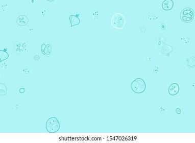 Light Green vector layout with restaurant food. Decorative illustration with food on abstract template. Design for ad, poster, banner of cafes or restaurants.