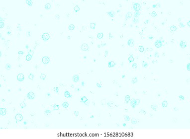 Light Green vector layout with restaurant food. Abstract background with colorful Fast Food illustrations. Pattern for menu of cafes, bars, restaurants.