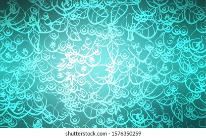Light Green vector layout with restaurant food. Illustration with set of fresh food in doodle style. Pattern for ad, booklets, leaflets of restaurants.