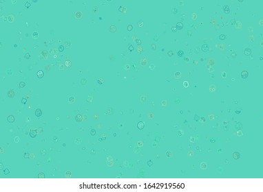 Light Green vector layout with restaurant food. Glitter abstract sketch with gourmet food. Pattern for ad, booklets, leaflets of restaurants.