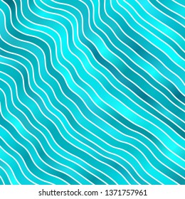 Light Green vector layout with wry lines. Illustration in abstract style with gradient curved.  Best design for your ad, poster, banner.