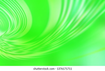 Light Green vector layout with wry lines. Colorful abstract illustration with gradient lines. Elegant pattern for a brand book.