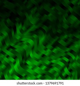 Light Green vector layout with wry lines. Gradient illustration in simple style with bows. Smart design for your promotions.