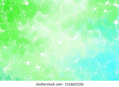 Light Green vector layout with wry lines. Glitter abstract illustration with wry lines. A completely new template for your design.