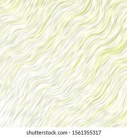 Light Green vector layout with wry lines. Colorful illustration with curved lines. Smart design for your promotions.