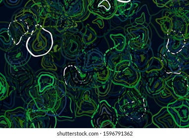 Light Green vector layout with wry lines. A circumflex abstract illustration with gradient. Abstract design for your web site.