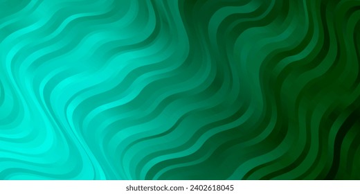 Light Green vector layout with wry lines. Bright sample with colorful bent lines, shapes. Smart design for your promotions.