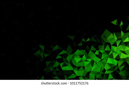 Light Green vector low poly background. Shining colored illustration in a brand-new style. The completely new template can be used for your brand book.