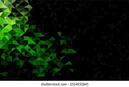 Light Green vector low poly background. Shining colored illustration in a brand-new style. The textured pattern can be used for background.