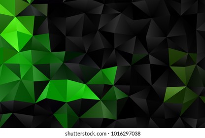 Light Green vector low poly template. Glitter abstract illustration with an elegant design. The elegant pattern can be used as part of a brand book.